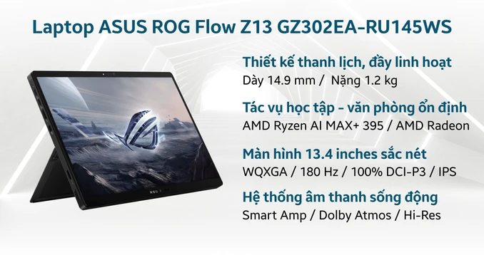 Laptop ASUS ROG Flow Z13 GZ302EA-RU145WS