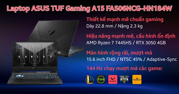 Laptop ASUS TUF Gaming A15 FA506NCG-HN184W - 1