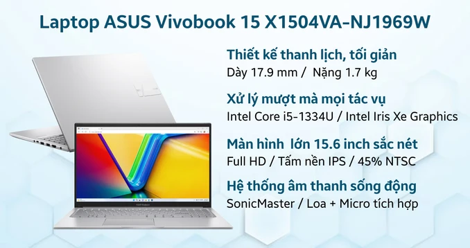 Laptop ASUS Vivobook 15 X1504VA-NJ1969W
