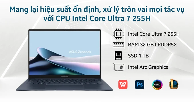Laptop ASUS Zenbook 14 UX3405CA-PZ188WS - Cũ đẹp | Giá rẻ