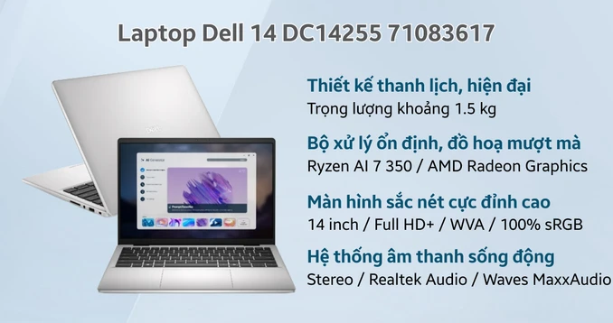 Laptop Dell 14 DC14255 71083617