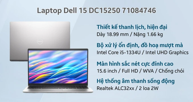 Laptop Dell 15 DC15250 71084746