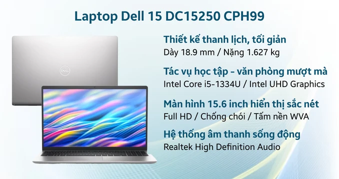 Laptop Dell 15 DC15250 CPH99
