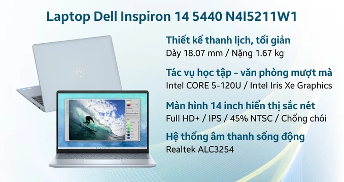 Laptop Dell Inspiron 14 5440 N4I5211W1