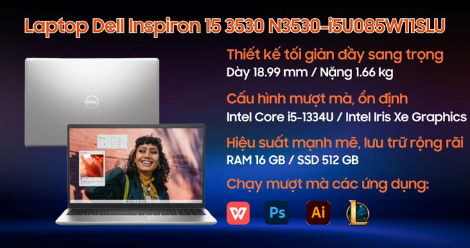 Laptop Dell Inspiron 15 3530 N3530