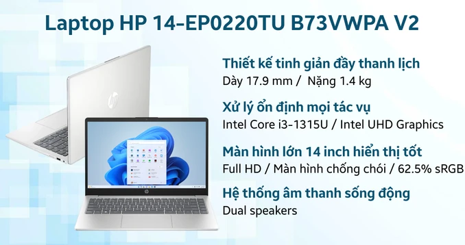 Laptop HP 14-EP0220TU B73VWPA V2