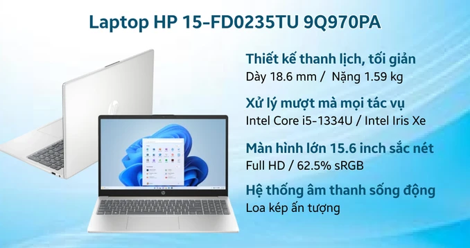 Laptop HP 15-FD0235TU 9Q970PA