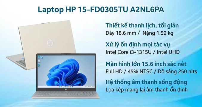 Laptop HP 15-FD0305TU A2NL6PA
