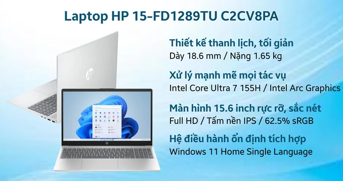 Laptop HP 15-FD1289TU C2CV8PA