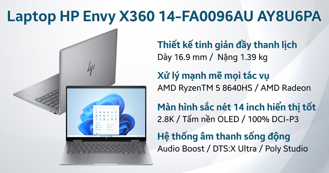 Laptop HP Envy X360 14-FA0096AU AY8U6PA