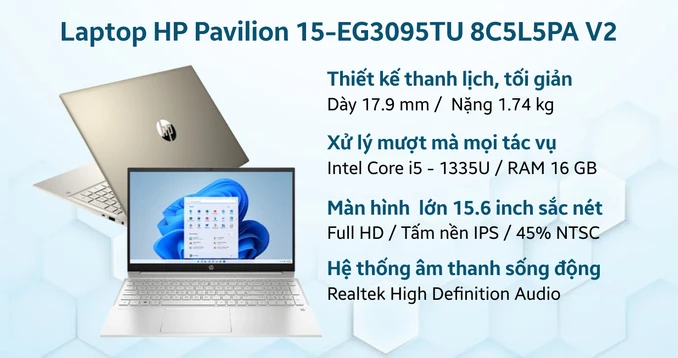 Laptop HP Pavilion 15-EG3094TU 8C5L5PA V2