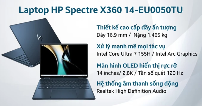 Laptop HP Spectre X360 14-EU0050TU A19BLPA