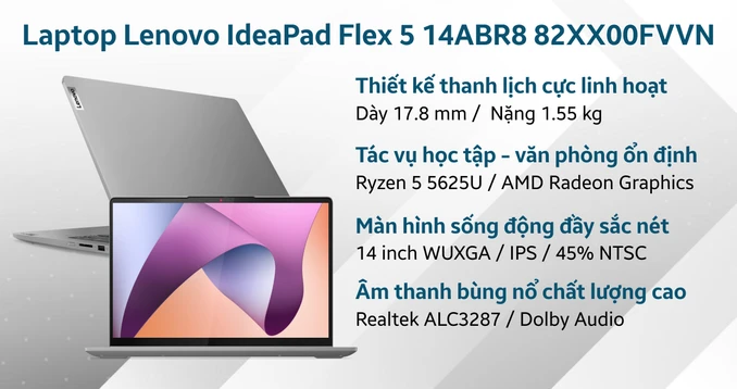 Laptop Lenovo IdeaPad Flex 5 14ABR8 82XX00FVVN