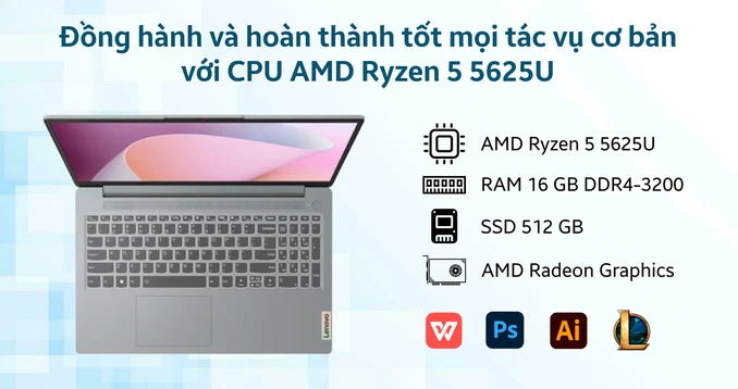 Laptop Lenovo IdeaPad Slim 15ABR8 82XM00MDVN Giá rẻ, trả góp 0%