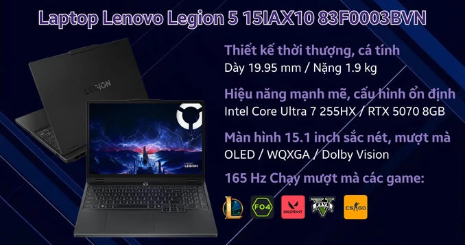 Laptop Lenovo Legion 5 15IAX10 83F0003BVN