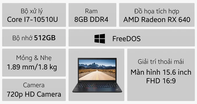 Laptop Lenovo ThinkPad E15 20RDS0DU00