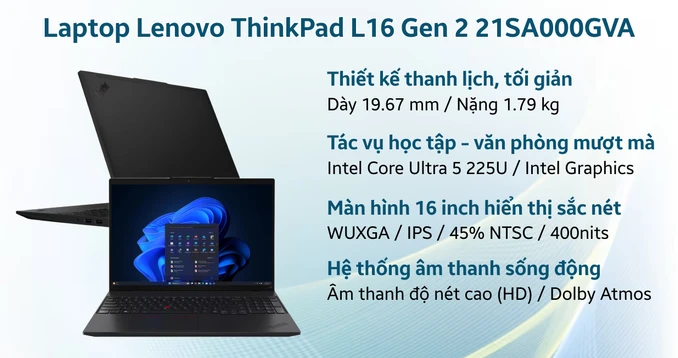 Laptop Lenovo ThinkPad L16 Gen 2 21SA000GVA