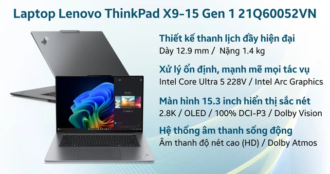 Laptop Lenovo ThinkPad X9-15 Gen 1 Aura Edition 21Q60052VN