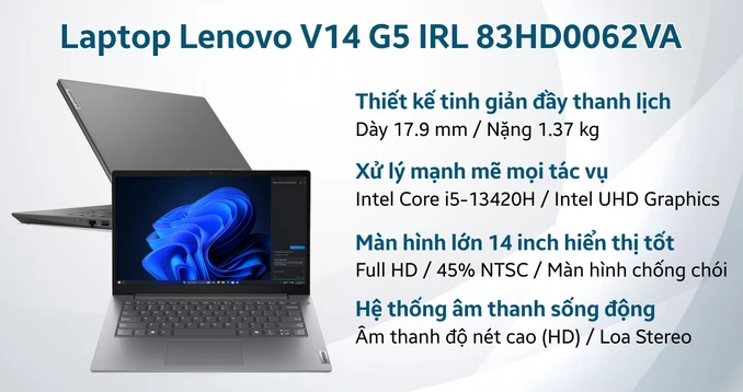 Laptop Lenovo V14 G5 IRL 83HD0062VA