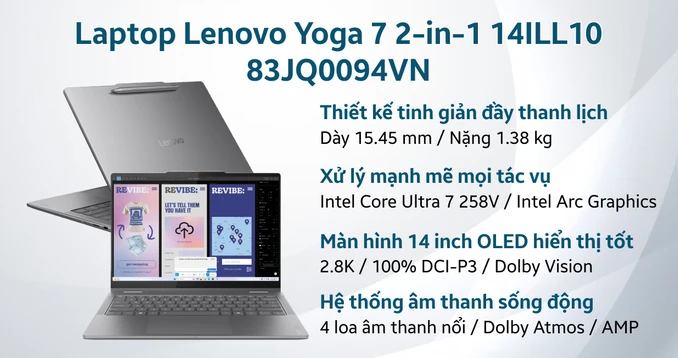 Laptop Lenovo Yoga 7 2-in-1 14ILL10 83JQ0094VN