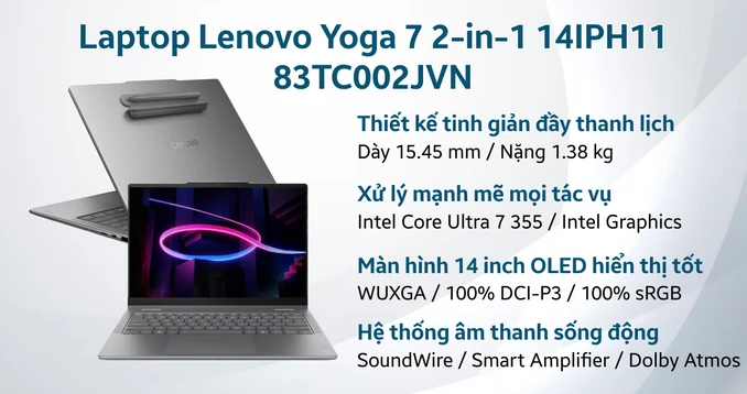Laptop Lenovo Yoga 7 2-in-1 14IPH11 83TC002JVN - 1