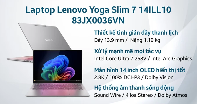 Laptop Lenovo Yoga Slim 7 14ILL10 83JX0036VN