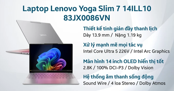 Laptop Lenovo Yoga Slim 7 14ILL10 83JX0086VN