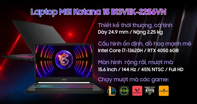 Laptop MSI Katana 15 B13VEK-2256VN