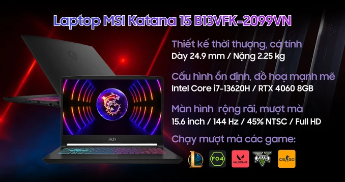 Laptop MSI Katana 15 B13VFK-2099VN