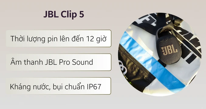 Loa Bluetooth JBL CLIP 5 - hình ảnh 2