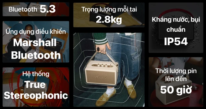 Loa Bluetooth Marshall Kilburn III - 1