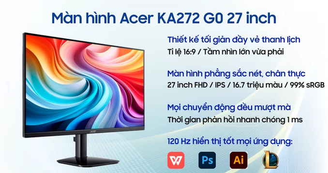 Màn hình Acer KA272 G0 27 inch