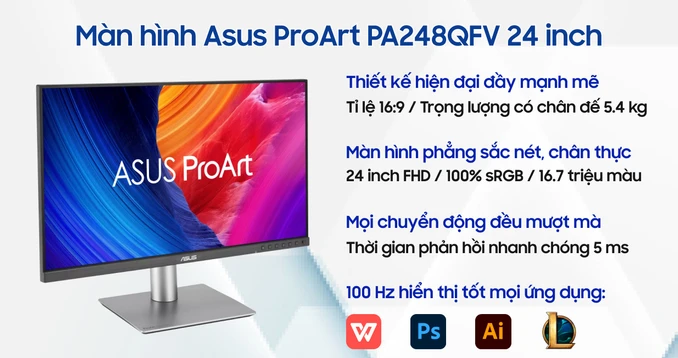 Màn hình Asus ProArt PA248QFV 24 inch