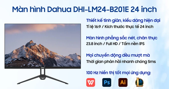 Màn hình Dahua DHI-LM24-B201E 24 inch