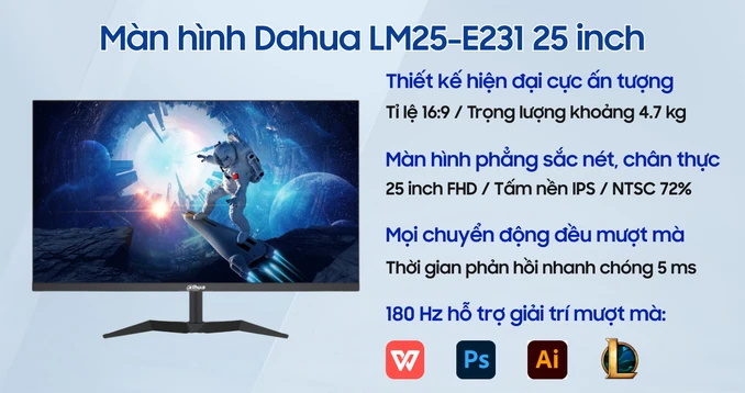 Màn hình Dahua LM25-E231 25 inch