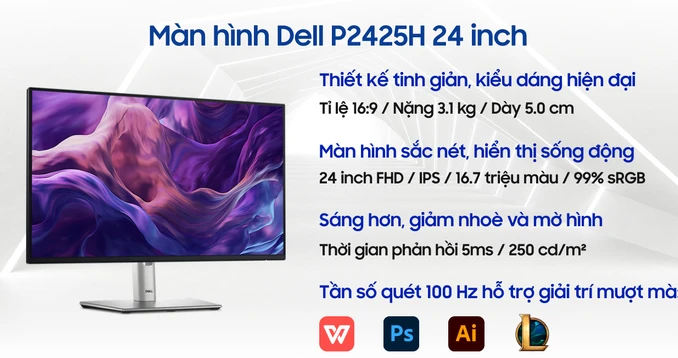 Màn hình Dell P2425H 24 inch