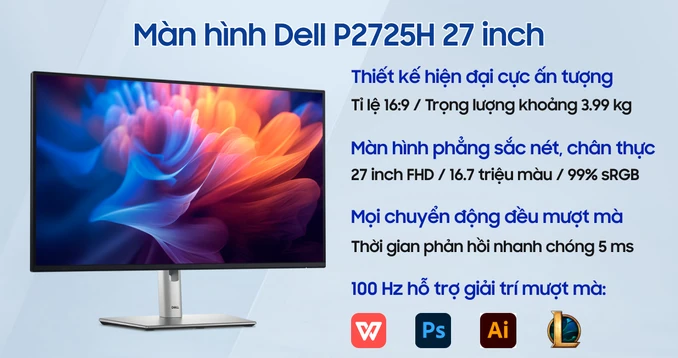 Màn hình Dell P2725H 27 inch