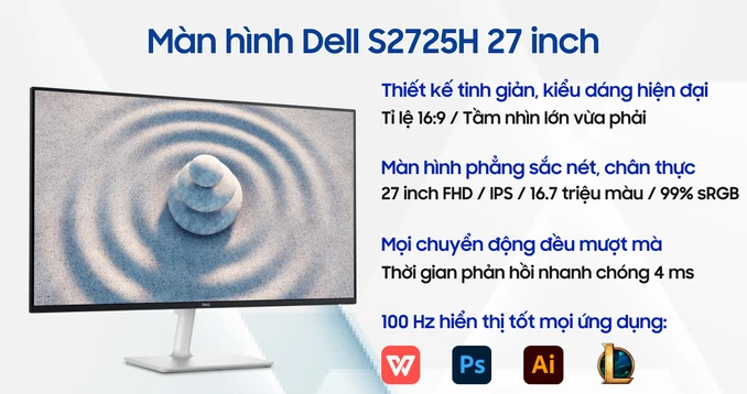 Màn hình Dell S2725H 27 inch