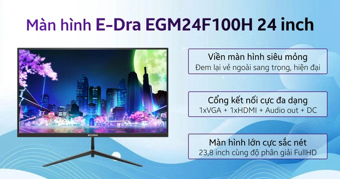 Màn hình E-Dra EGM24F100H 24 inch