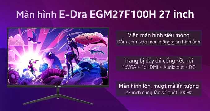 Màn hình E-Dra EGM27F100H 27 inch