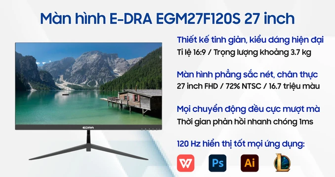 Màn hình E-DRA EGM27F120S 27 inch