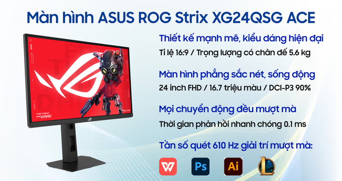 Màn hình Gaming ASUS ROG Strix XG24QSG ACE 24 inch