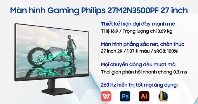 Màn hình Gaming Philips 27M2N3500PF 27 inch