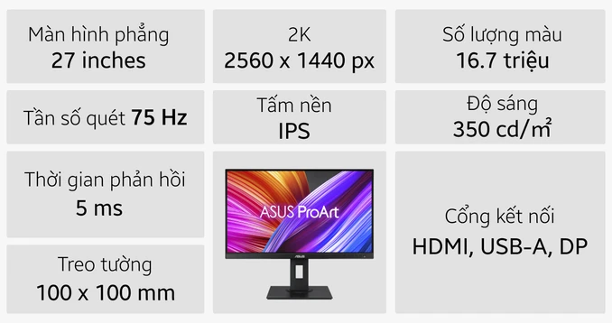 Màn hình Asus ProArt PA278QEV 27 inch