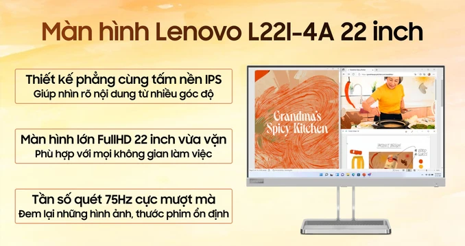 Màn hình Lenovo L22I-4A 22 inch 67AEKACBVN