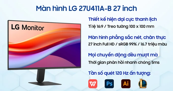 Màn hình LG 27U411A-B 27 inch