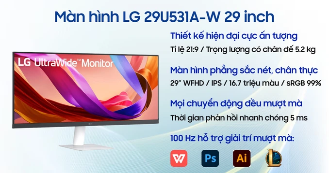 Màn hình LG 29U531A-W 29 inch
