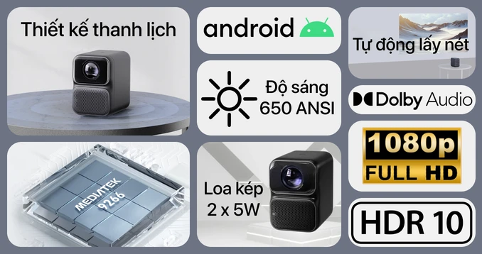 Máy chiếu mini Wanbo TT Full HD 1080p - 1