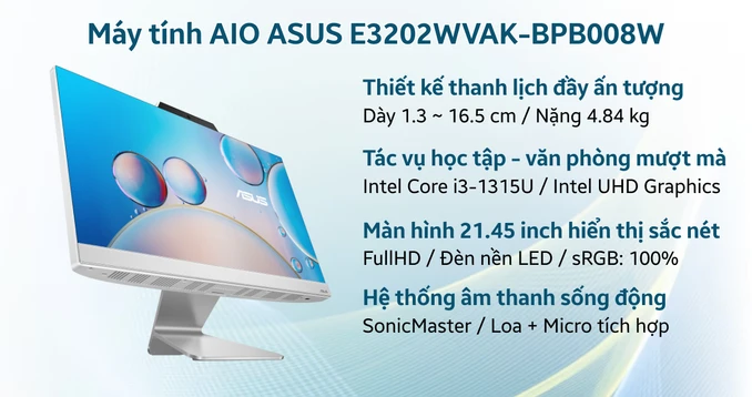 Máy tính AIO ASUS E3202WVAK-BPB008W