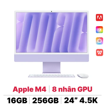iMac M4 2024 24 inch 8CPU 8GPU 16GB 256GB | Giá rẻ, trả góp 0%
